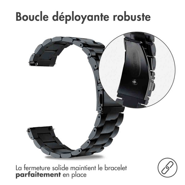 imoshion Bracelet en acier  - Connexion universelle 24 mm - Noir