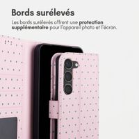 imoshion Étui de télephone portefeuille Design Samsung Galaxy S23 - Happy Dots