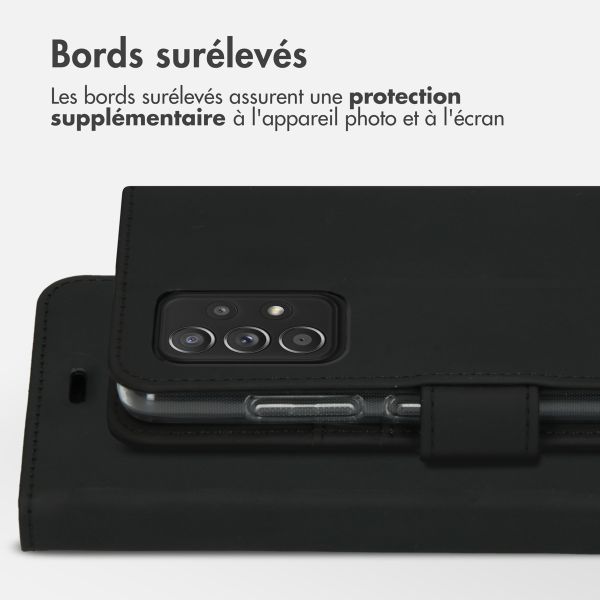 Accezz Étui de télephone Wallet Samsung Galaxy A52(s) (5G/4G) - Noir