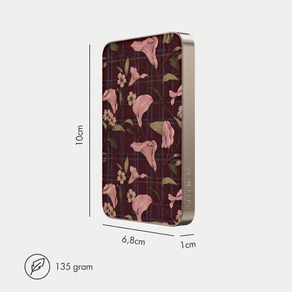 Selencia Powerbank Vivid 5 000 mAh - MagSafe et Qi - Desert Gold / Autumn Muse