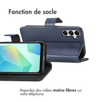 imoshion Étui de télephone portefeuille de luxe Samsung Galaxy A17 (5G) / (4G) - Bleu foncé