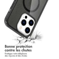 imoshion Coque Pailletée avec MagSafe Apple iPhone 14 Pro - Glitter Noir