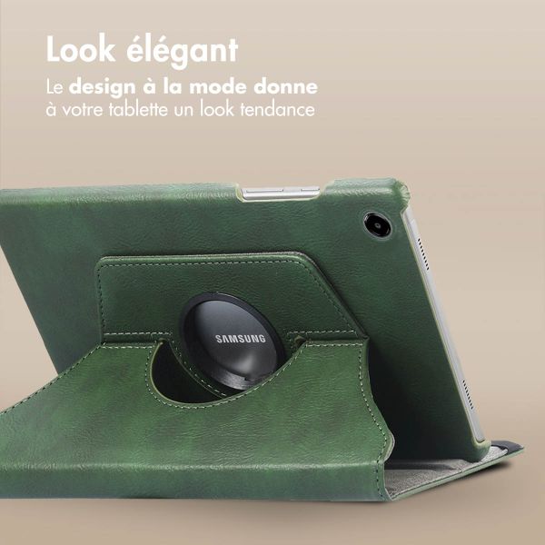 imoshion Coque tablette rotatif à 360° Samsung Galaxy Tab A9 8.7 pouces - Vert