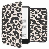 imoshion Design Slim Hard Case Sleepcover Amazon Kindle Paperwhite (2024) / Paperwhite Signature Edition (2024) / Colorsoft (2024) / Colorsoft Signature Edition (2024) - Leopard