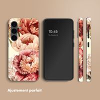 Selencia Coque arrière Vivid avec MagSafe Samsung Galaxy S24 - Vintage Peony