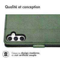 imoshion Étui de télephone portefeuille de luxe Samsung Galaxy A25 (5G) - Vert
