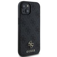 Guess Coque 4G Metal Logo MagSafe Apple iPhone 15 - Noir