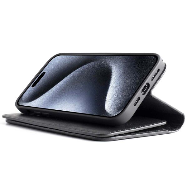 Wachikopa Étui de télephone portefeuille Multi Wallet Apple iPhone 15 Pro - Noir