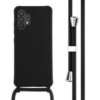 imoshion Coque en silicone avec cordon Samsung Galaxy A32 (4G) - Noir