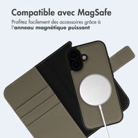 imoshion Étui portefeuille luxe 2-en-1 amovible Apple iPhone 16 - Vert