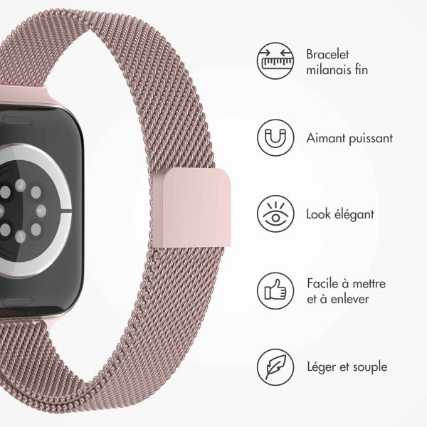 imoshion Bracelet slim Milanese Apple Watch | 38/40/41/42 mm - Rose