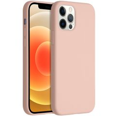 Accezz Coque Liquid Silicone Apple iPhone 12 (Pro) - Rose