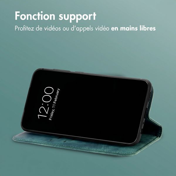 imoshion Étui de téléphone portefeuille Slim Samsung Galaxy A27 (5G) - Vert