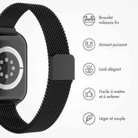 imoshion Bracelet slim Milanese Apple Watch | 38/40/41/42 mm - Noir
