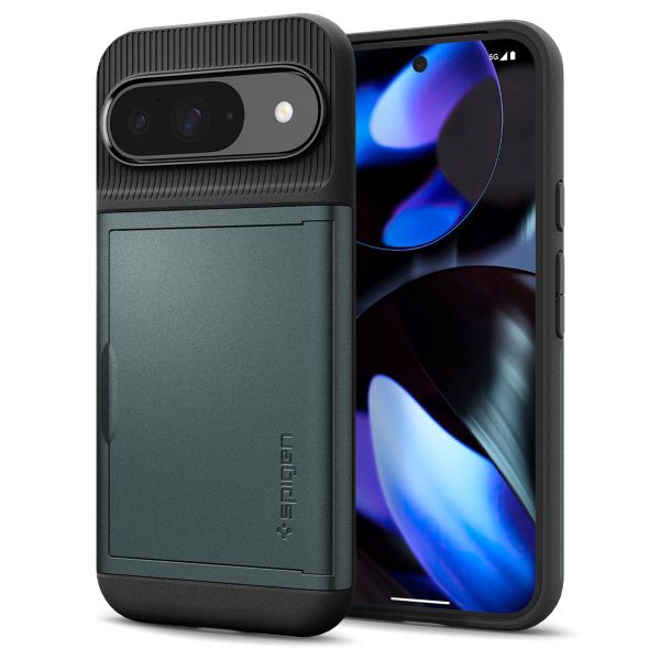 Spigen Coque Slim Armor Google Pixel 9 / 9 Pro - Abyss Green