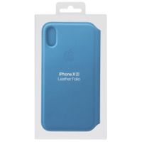 Apple Étui de télephone portefeuille Leather Folio Apple iPhone X / Xs - Cape Cod Blue