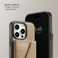 Selencia Coque de télephone Sera avec cordon et porte-cartes enveloppe Apple iPhone 14 Pro - Taupe