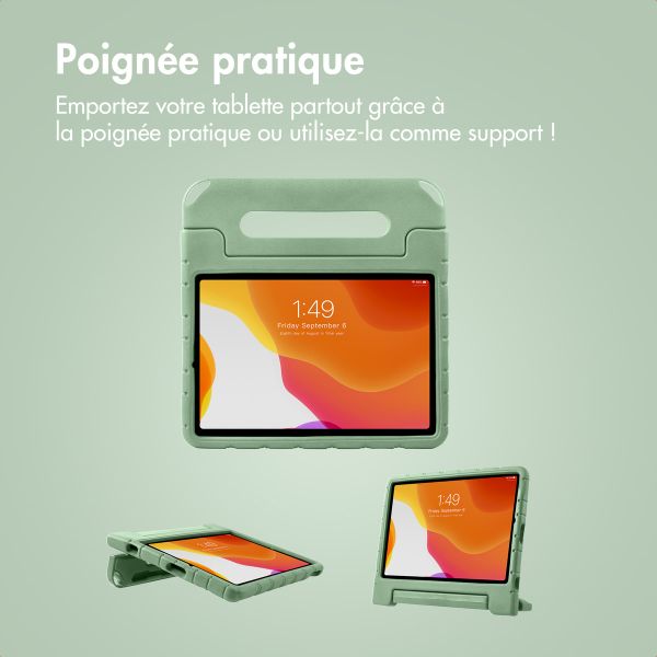 imoshion Coque kidsproof avec poupées amovibles Samsung Galaxy Tab A11 Plus / A9 Plus - Olive Green