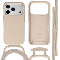 imoshion Coque arrière Color avec cordon amovible et MagSafe Apple iPhone 17 Pro - Nude