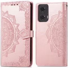 imoshion Etui de télephone Mandala Motorola Moto G04 / G24 - Rose Doré