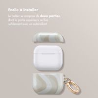 Selencia Coque Vivid  Apple Airpods 4 - Desert Waves Beige