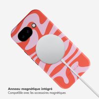 Selencia Coque arrière Vivid avec MagSafe Google Pixel 10a - Dream Swirl Pink