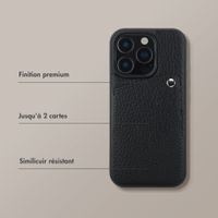 Selencia Coque Riva avec porte-cartes Apple iPhone 16 Pro - Noir
