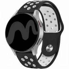 imoshion Bracelet sport en silicone  - Connexion universelle 22 mm - Black & White