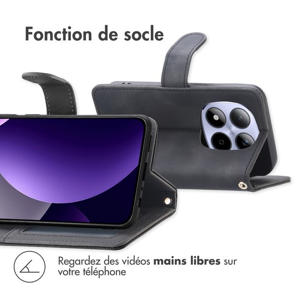 imoshion Etui de télephone portefeuille avec cordon Xiaomi Redmi Note 15 Pro (4G) - Noir