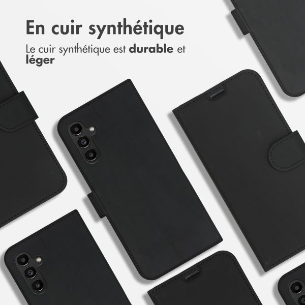Accezz Étui de télephone Wallet Samsung Galaxy A13 (5G) / A04s - Noir