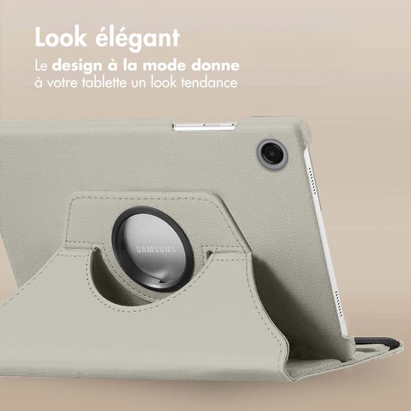 imoshion Coque tablette rotatif à 360° Samsung Galaxy Tab A11 / A9 8.7 pouces - Gris