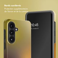 Selencia Coque arrière Vivid avec MagSafe Samsung Galaxy S26 FE - Gradient Olive Dust