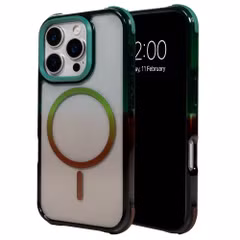 Selencia Coque arrière MagSafe Gradient Apple iPhone 16 Pro - Vert / Brun