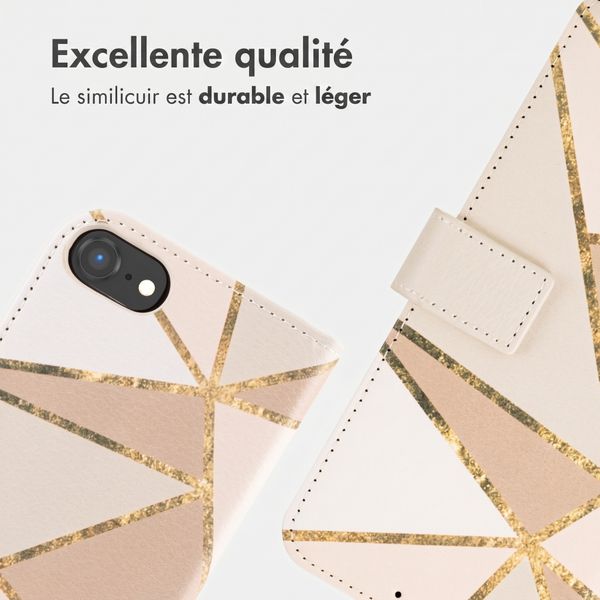 imoshion Étui de télephone portefeuille Design Apple iPhone 17e / 16e - Beige Graphic