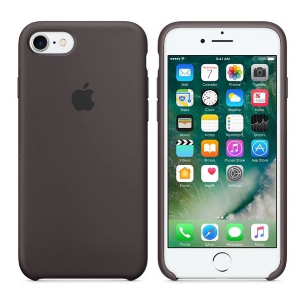 Apple Coque en silicone Apple iPhone SE (2022 / 2020) / 8 / 7 - Cocoa