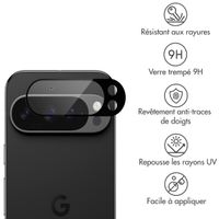 imoshion Protection Caméra en verre trempé 2 Pack pour Google Pixel 9 Pro - Noir