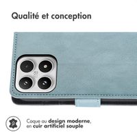 imoshion Étui de télephone portefeuille de luxe Xiaomi 17 - Bleu clair