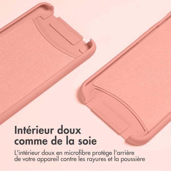 imoshion Coque de couleur avec cordon amovible Apple iPhone 13 - Peach