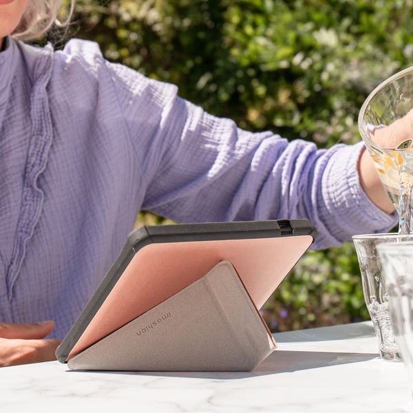 imoshion Étui de liseuse portefeuille Pliable Kobo Libra Colour - Rose Doré