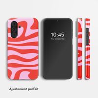 Selencia Coque arrière Vivid Samsung Galaxy A36 / A56 - Dream Swirl Pink