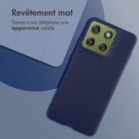 imoshion Coque Couleur Motorola Edge 70 - Bleu foncé