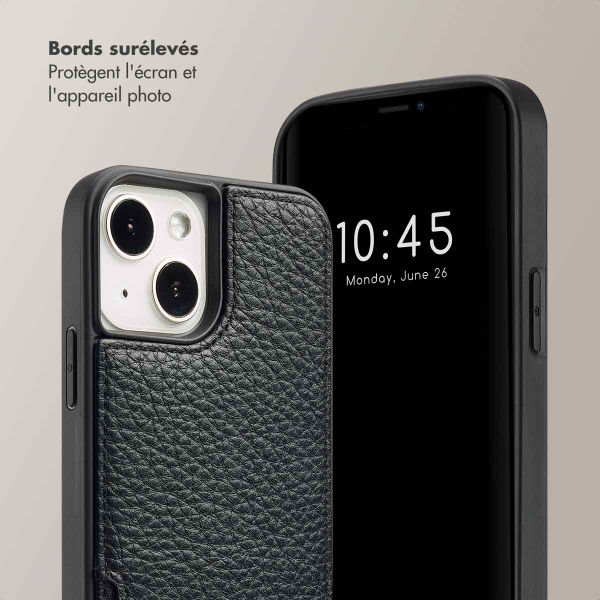 Selencia Coque de télephone Nova avec cordon et porte-cartes Apple iPhone 14 / 13 - Noir