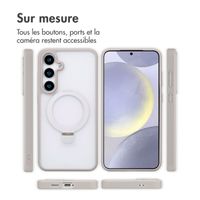 Accezz Coque Ring Stand avec MagSafe Samsung Galaxy S24 Plus - Gris
