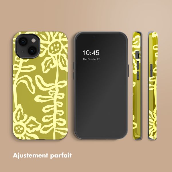 Selencia Coque arrière Vivid avec MagSafe Apple iPhone 14 - Chalky Bloom