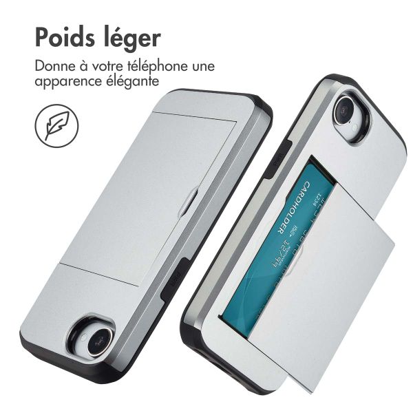 imoshion Coque arrière avec porte-cartes Apple iPhone 17e / 16e - Gris
