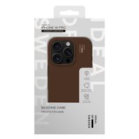iDeal of Sweden Coque en silicone avec MagSafe Apple iPhone 16 Pro - Mocha Mousse