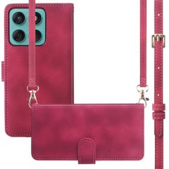 imoshion Etui de télephone portefeuille avec cordon Motorola Moto G57 Power - Rouge