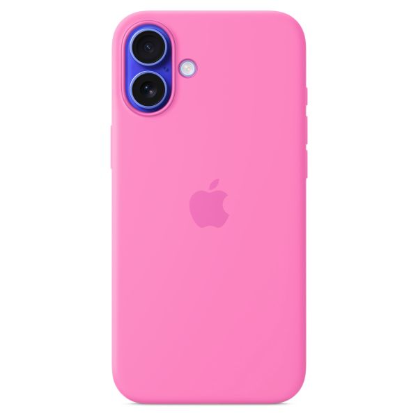 Apple Coque en silicone MagSafe Apple iPhone 16 Plus - Peony Pink