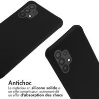 imoshion Coque en silicone avec cordon Samsung Galaxy A32 (4G) - Noir