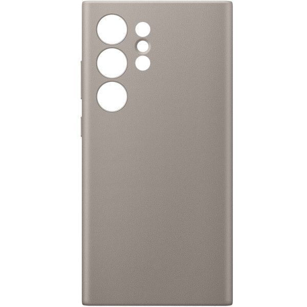 Samsung Coque originale en cuir vegan Samsung Galaxy S24 Ultra - Taupe